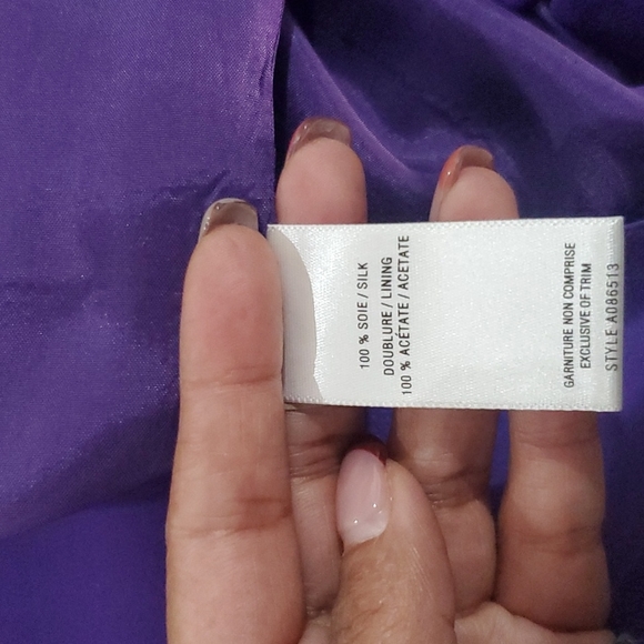 Elegant purple dress - Picture 3 of 3